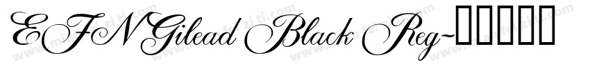 EFN Gilead Black Reg字体转换